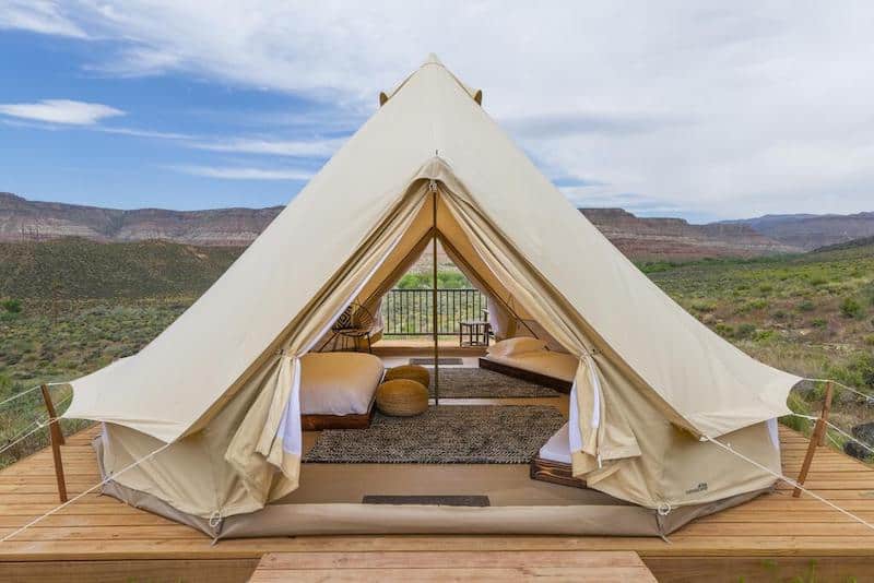 Zion Wildflower Glamping Tent - part of a Where to Stay in Zion National Park Guide
