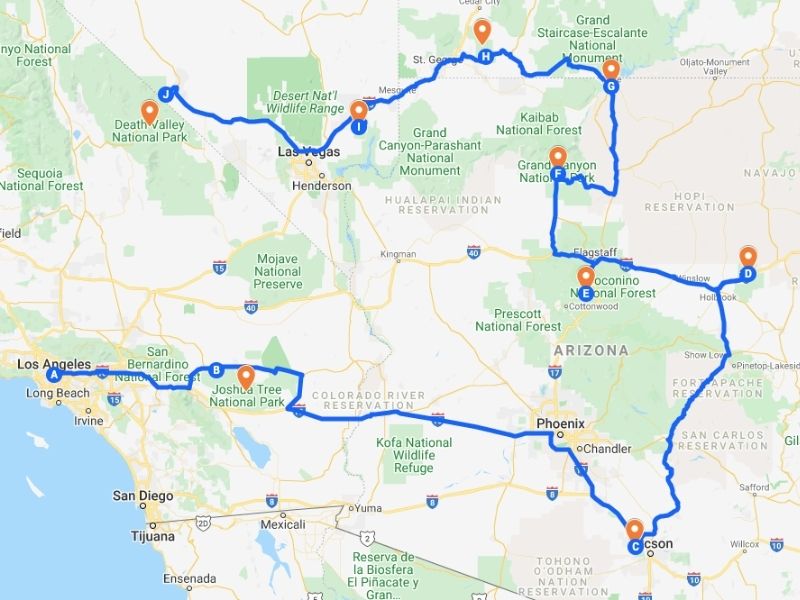 The National Parks Loop - 9 Days in Arizona, Nevada, Utah & California