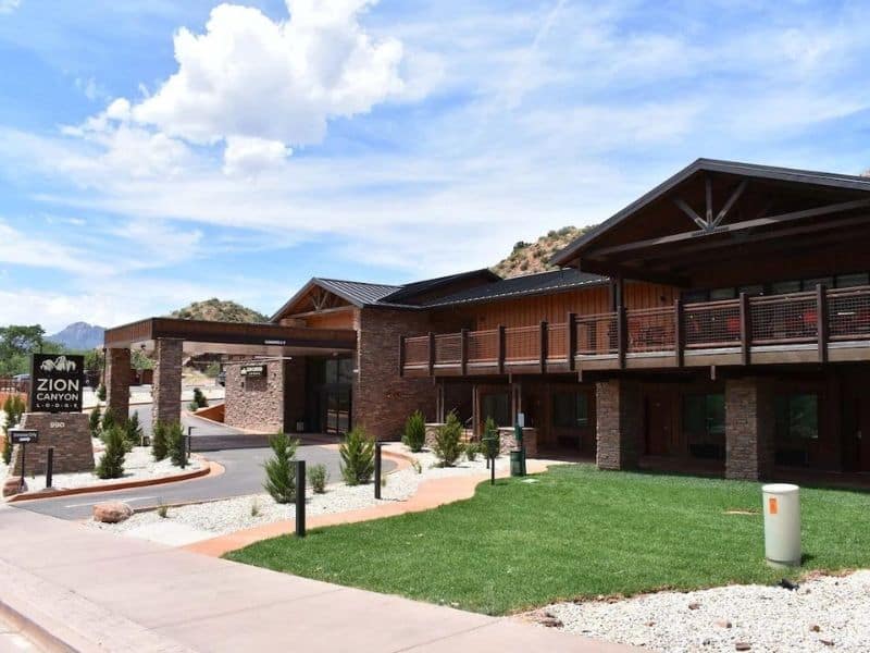 Exterior of Zion Canyon Lodge in Springdale, Utah