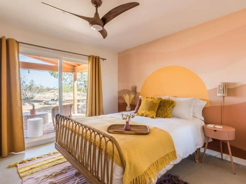 Bedroom of Airbnb in Joshua Tree