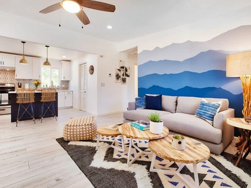 Living area at Sonic Daydream - Prettiest Airbnbs in Joshua Tree