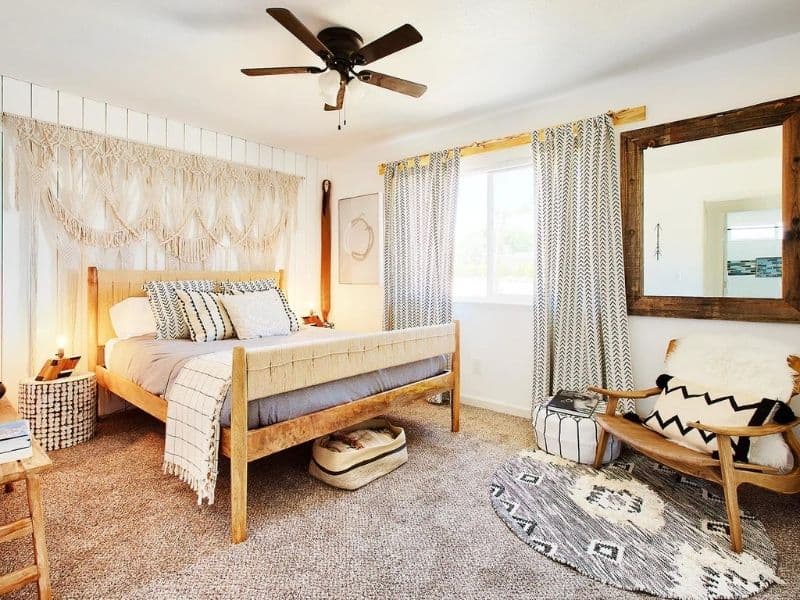 Bedroom at Airbnb in Joshua Tree, CA