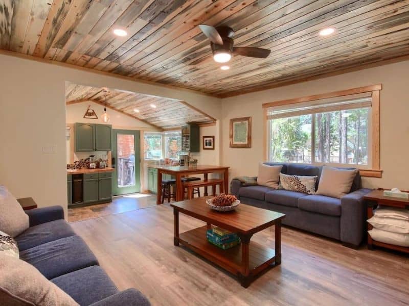 Interior of Yosemite Studio Cabin Rental