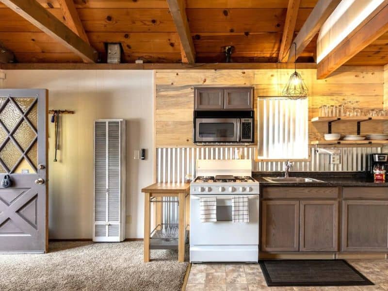 Kitchen at cabin rental in Big Bear