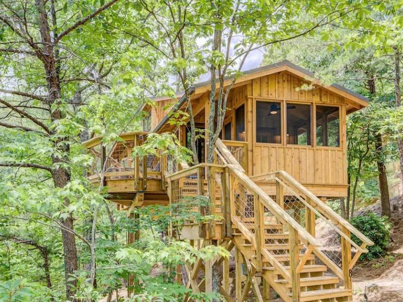 Pet-friendly treehouse accommodation at Treehouse Grove near Gatlinburg TN