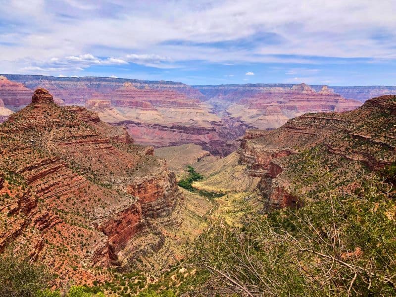 A view over the Grand Canyon from the South Rim - one of the most iconic stop on a southwest national parks road trip